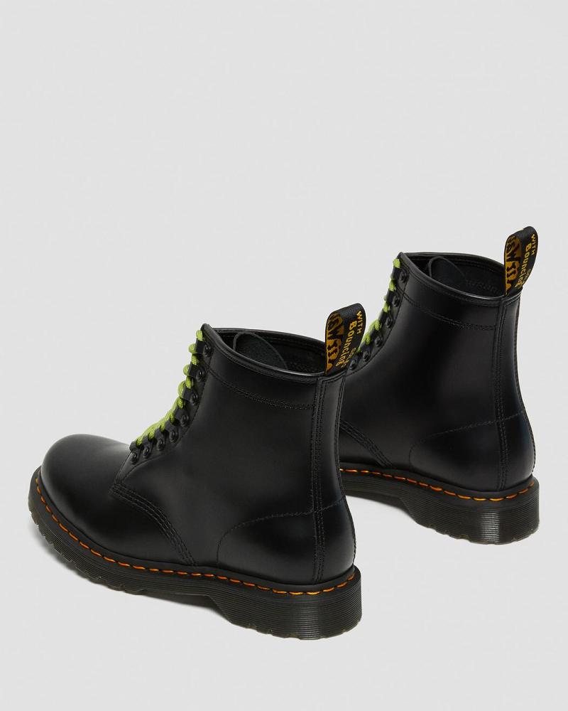 Black Men's Dr Martens 1460 Ben Smooth Leather Lace Up Boots | CA 501YXF